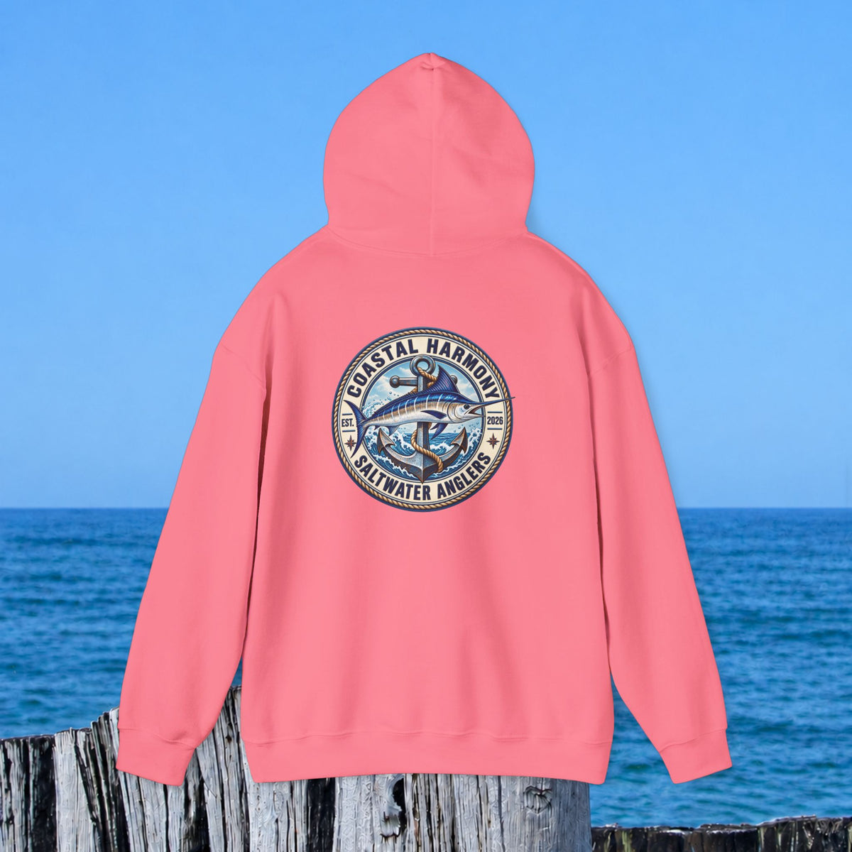 Fishing Hoodie – Coastal Marlin Saltwater Anglers Graphic Hoodie