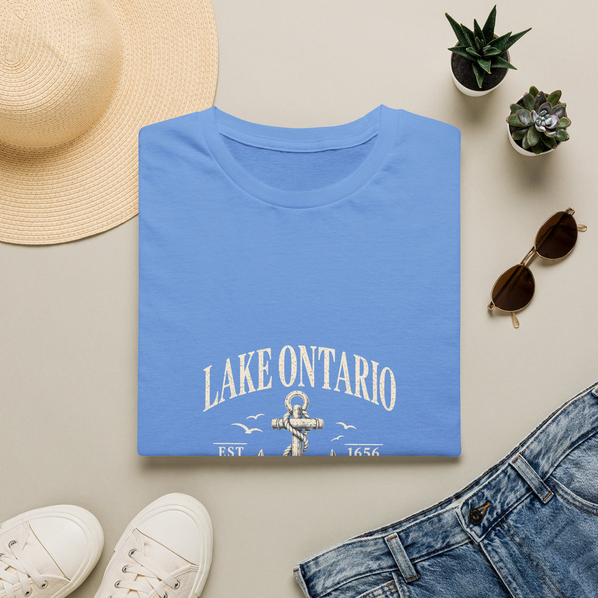 Anchor Graphic T‑Shirt — “I Am Onward” Nautical Vintage Tee