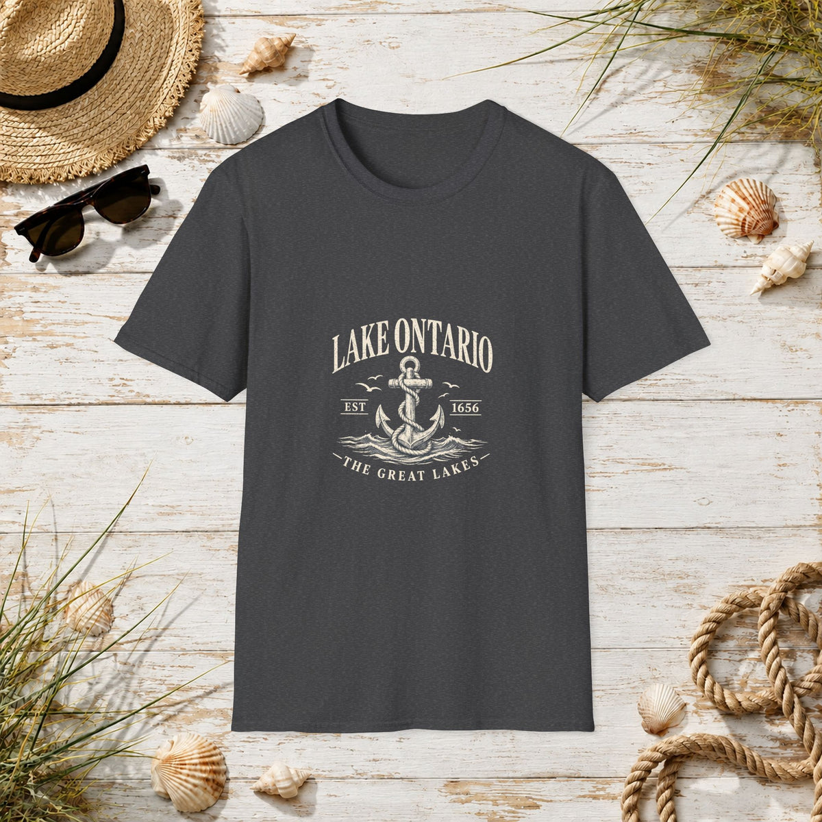 Anchor Graphic T‑Shirt — “I Am Onward” Nautical Vintage Tee