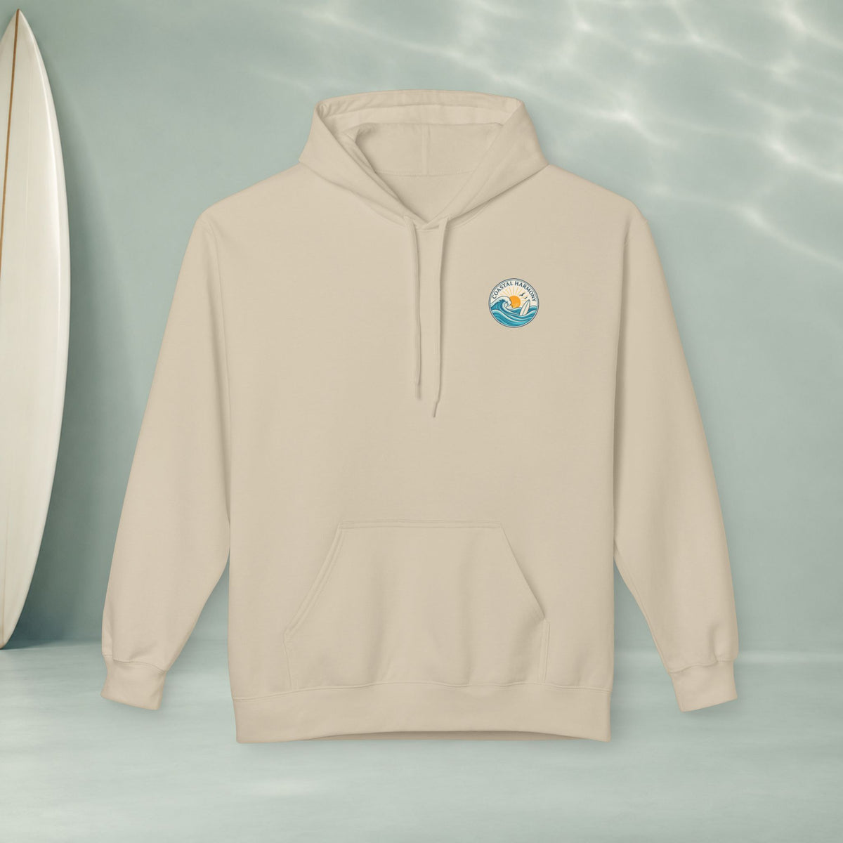 America Vintage Badge Hoodie — "Land of the Free, Because of the Brave"