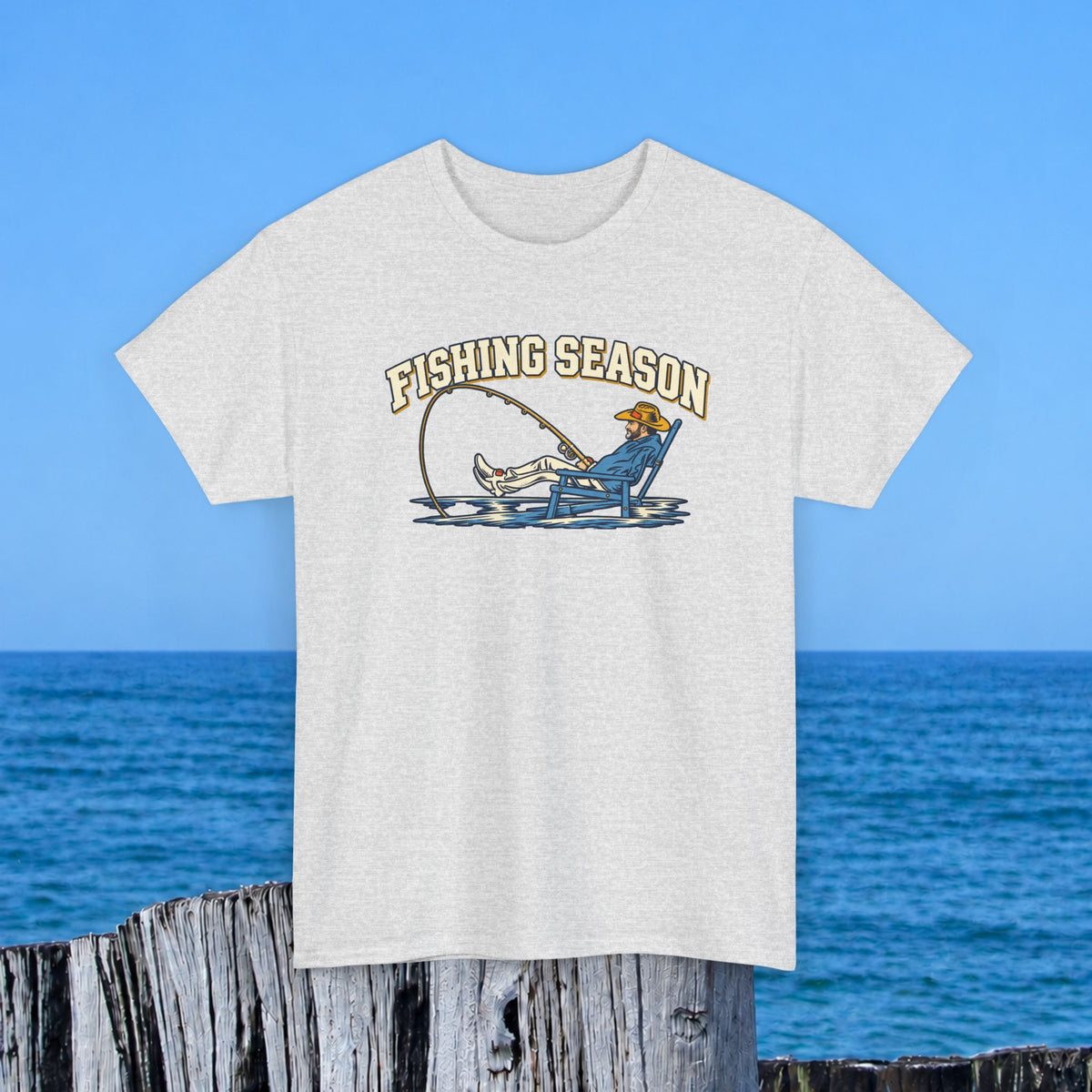 Fishing Season T-Shirt — Retro Fisherman Graphic Tee