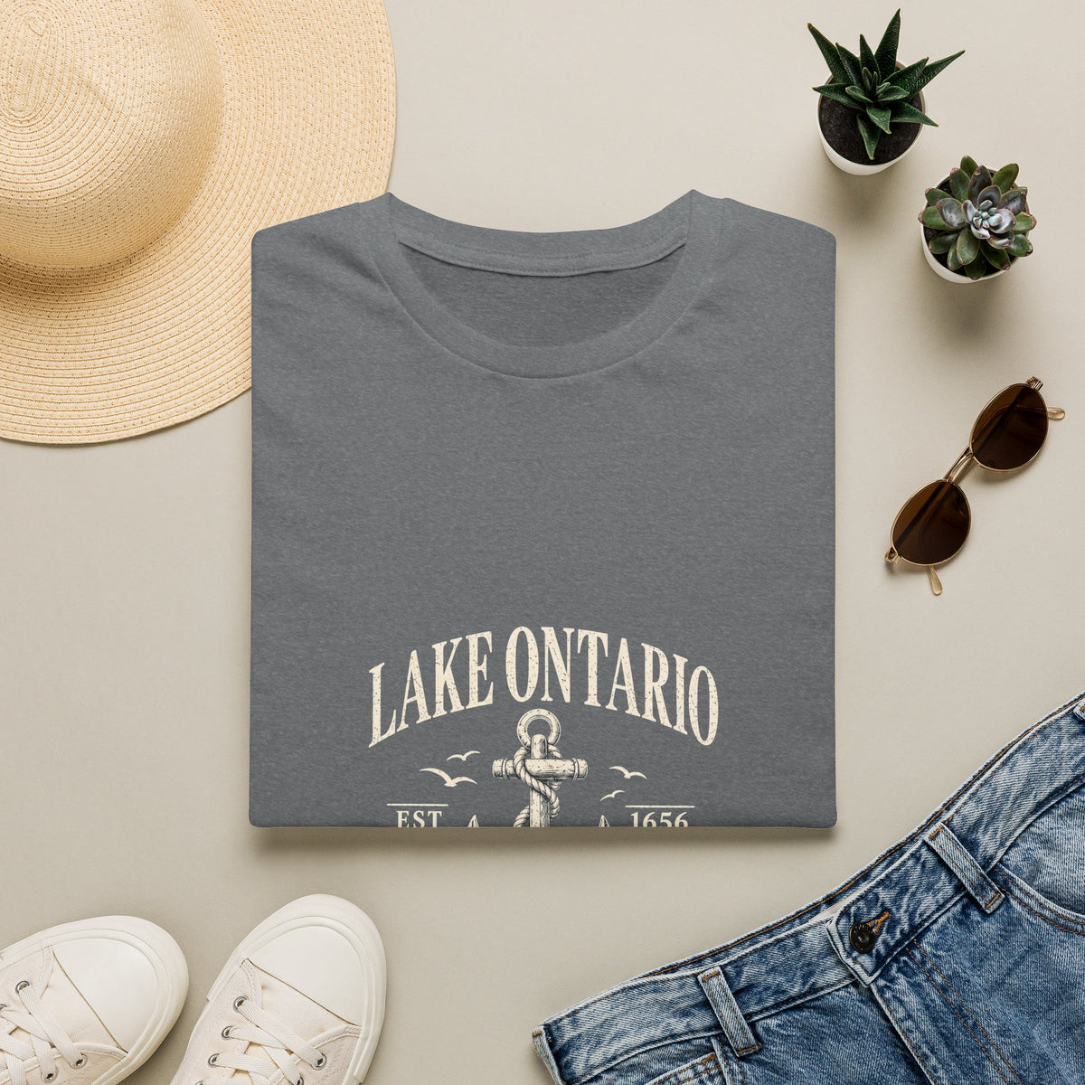 Anchor Graphic T‑Shirt — “I Am Onward” Nautical Vintage Tee