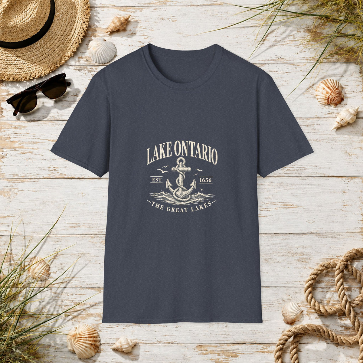Anchor Graphic T‑Shirt — “I Am Onward” Nautical Vintage Tee