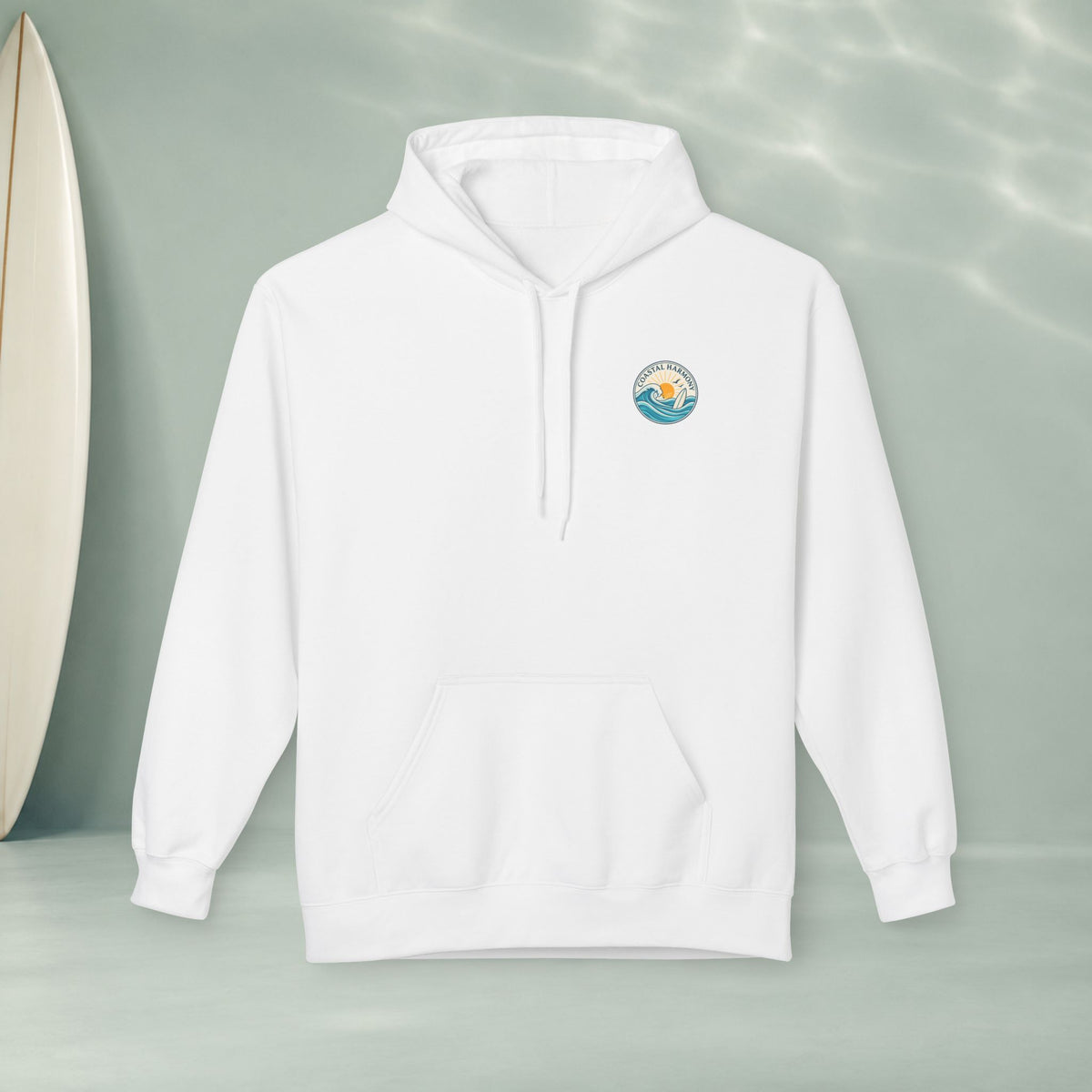 America Vintage Badge Hoodie — "Land of the Free, Because of the Brave"