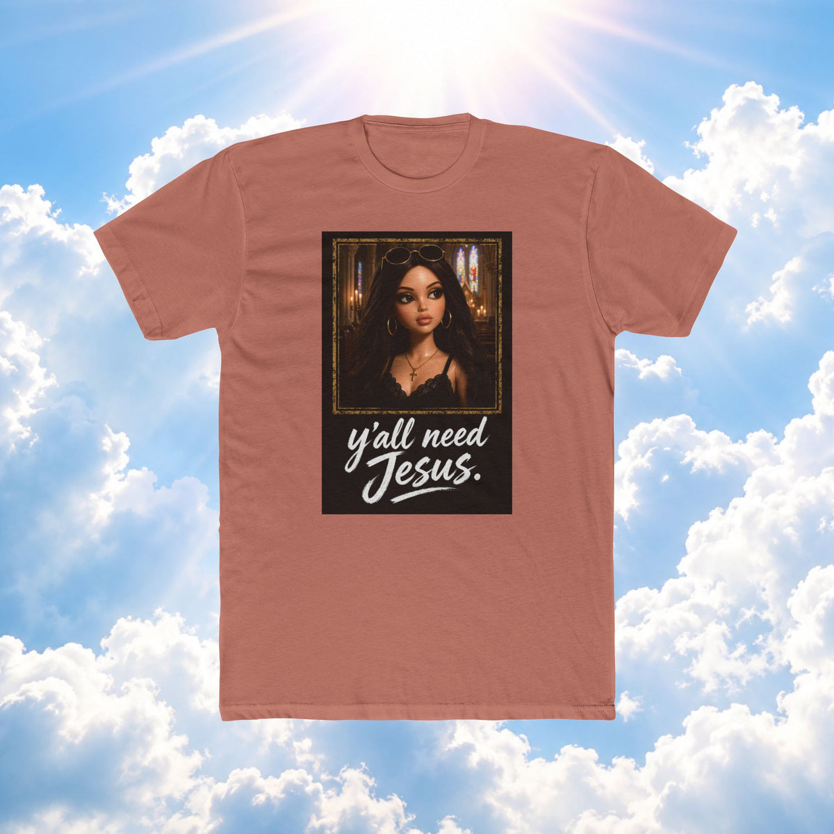 Jesus Shirt — "Y'all Need Jesus" Graphic Tee (Faith-Inspired Casual Top)