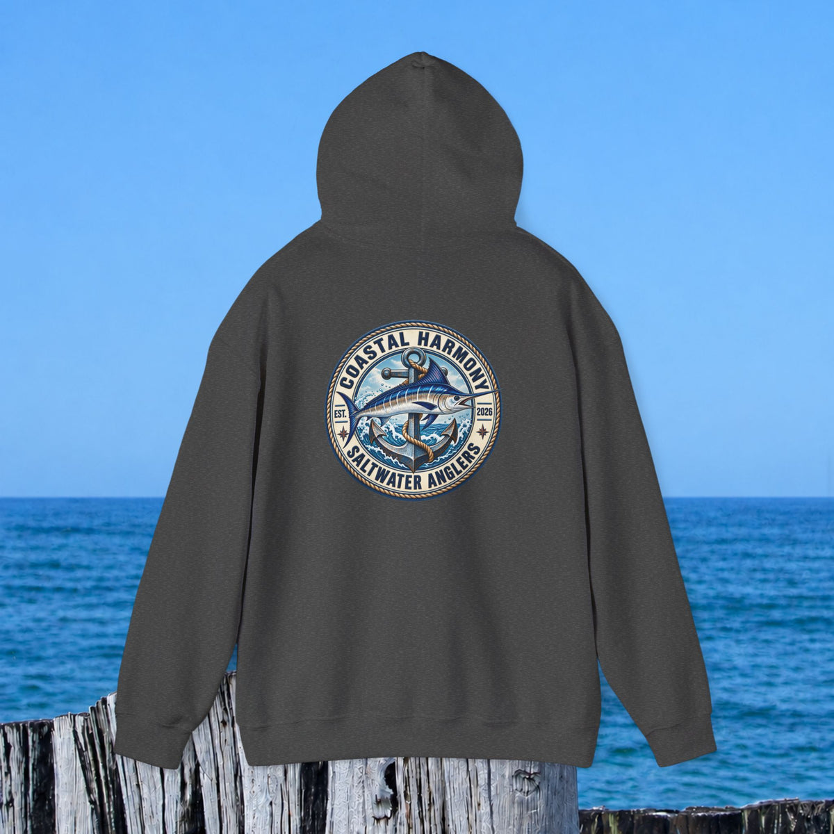 Fishing Hoodie – Coastal Marlin Saltwater Anglers Graphic Hoodie