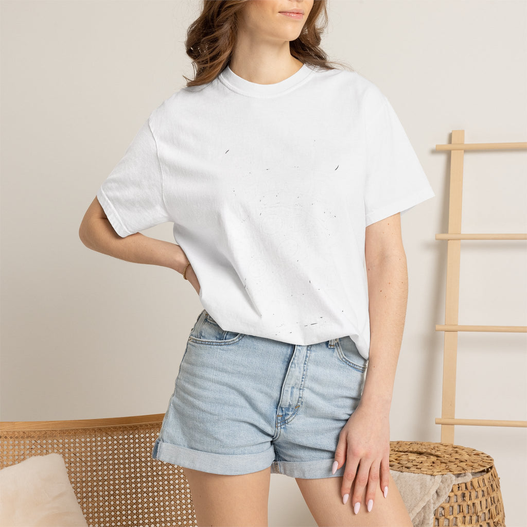 T-Shirt — Minimal White Garment-Dyed Tee