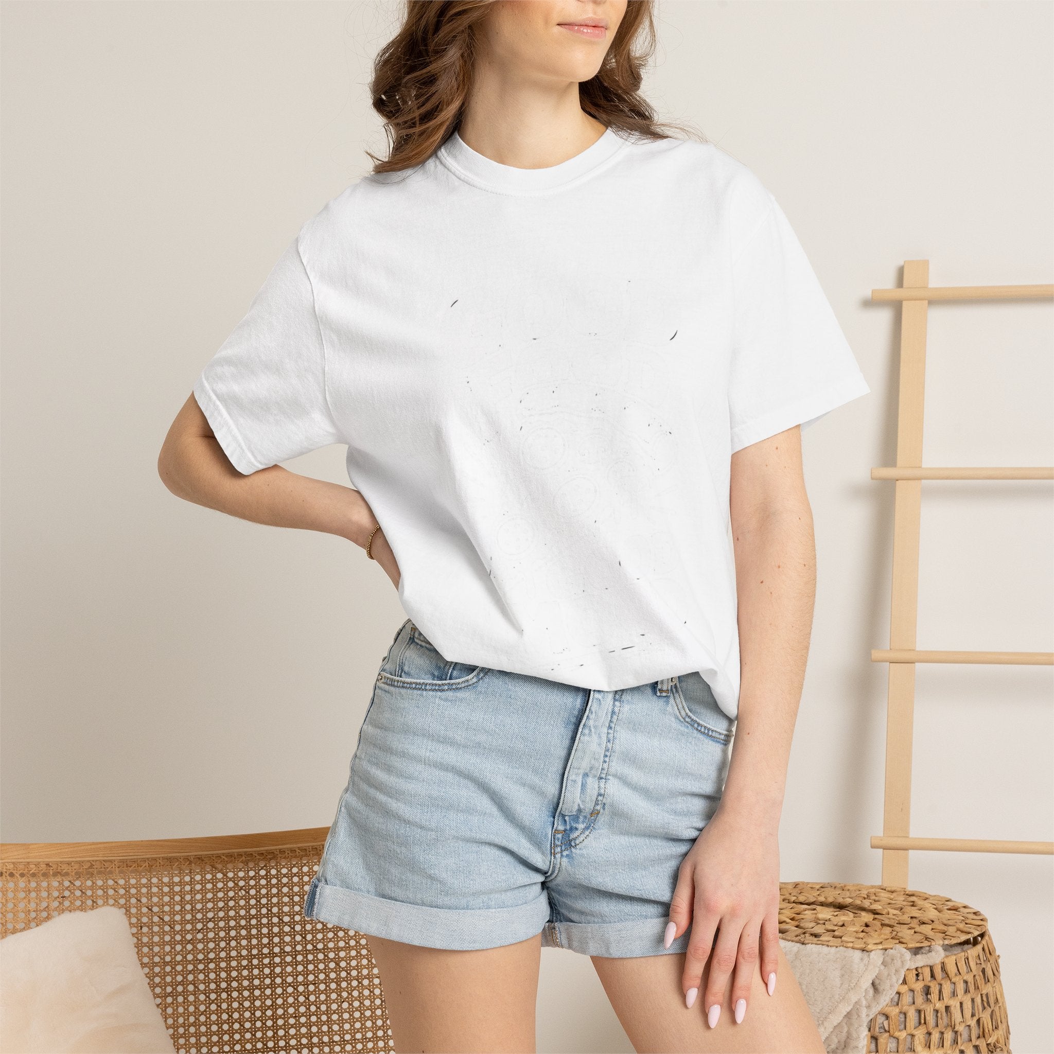 T-Shirt — Minimal White Garment-Dyed Tee