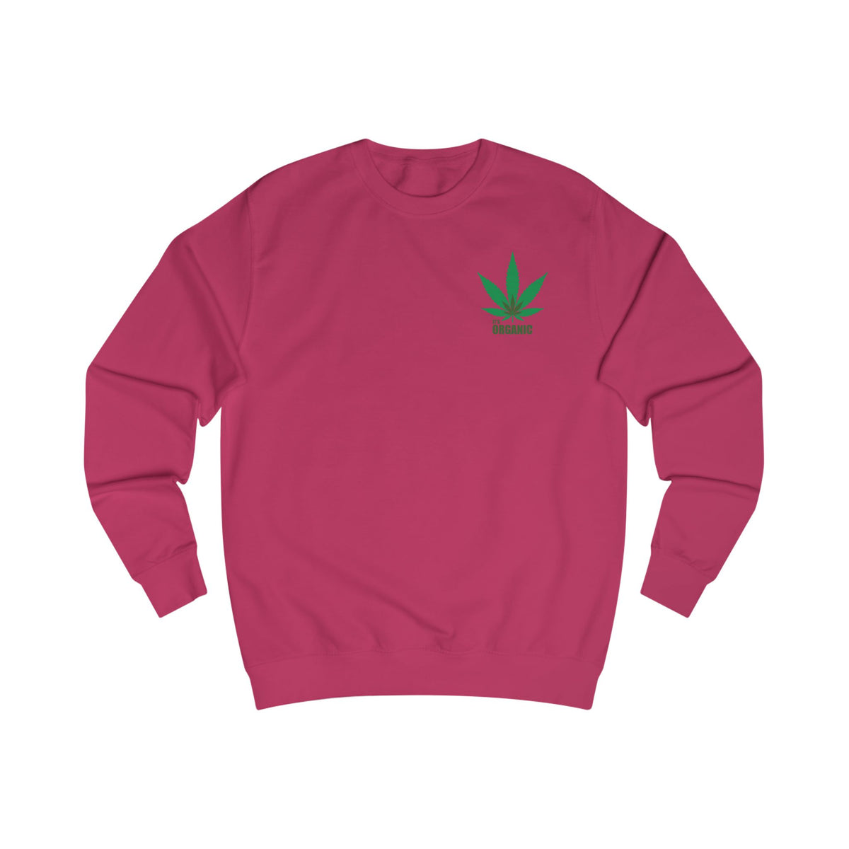 Angel Cherub Smoke Sweatshirt — Small Leaf Chest Logo
