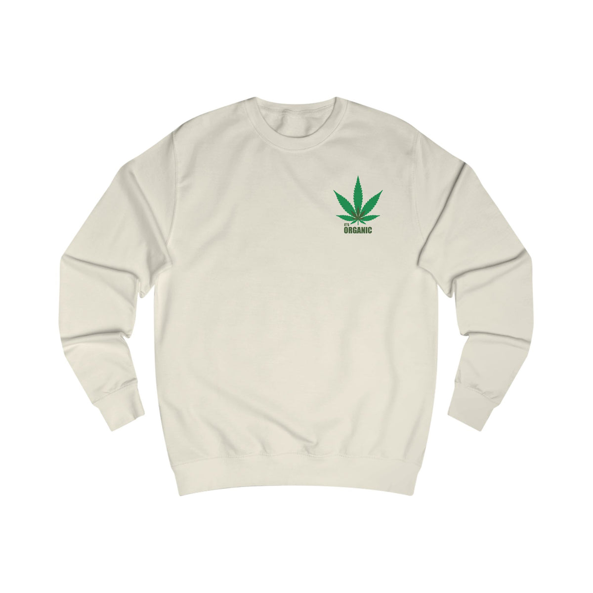 Angel Cherub Smoke Sweatshirt — Small Leaf Chest Logo
