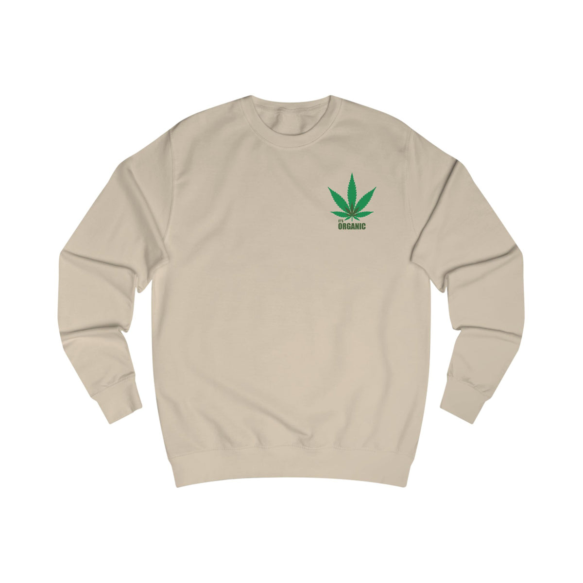 Angel Cherub Smoke Sweatshirt — Small Leaf Chest Logo