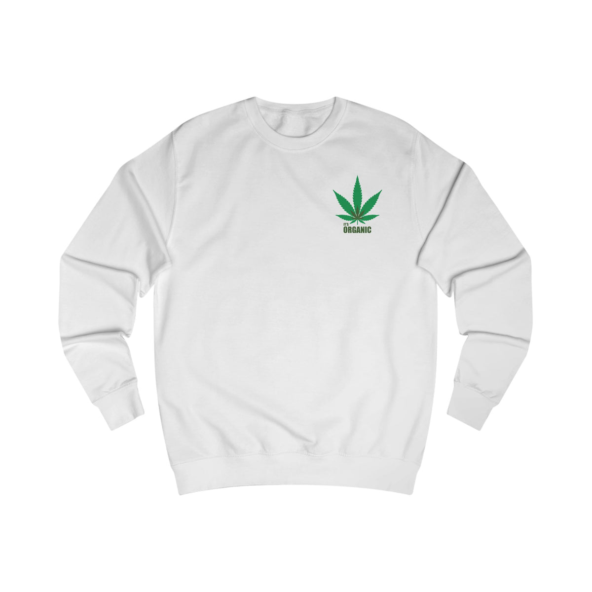 Angel Cherub Smoke Sweatshirt — Small Leaf Chest Logo