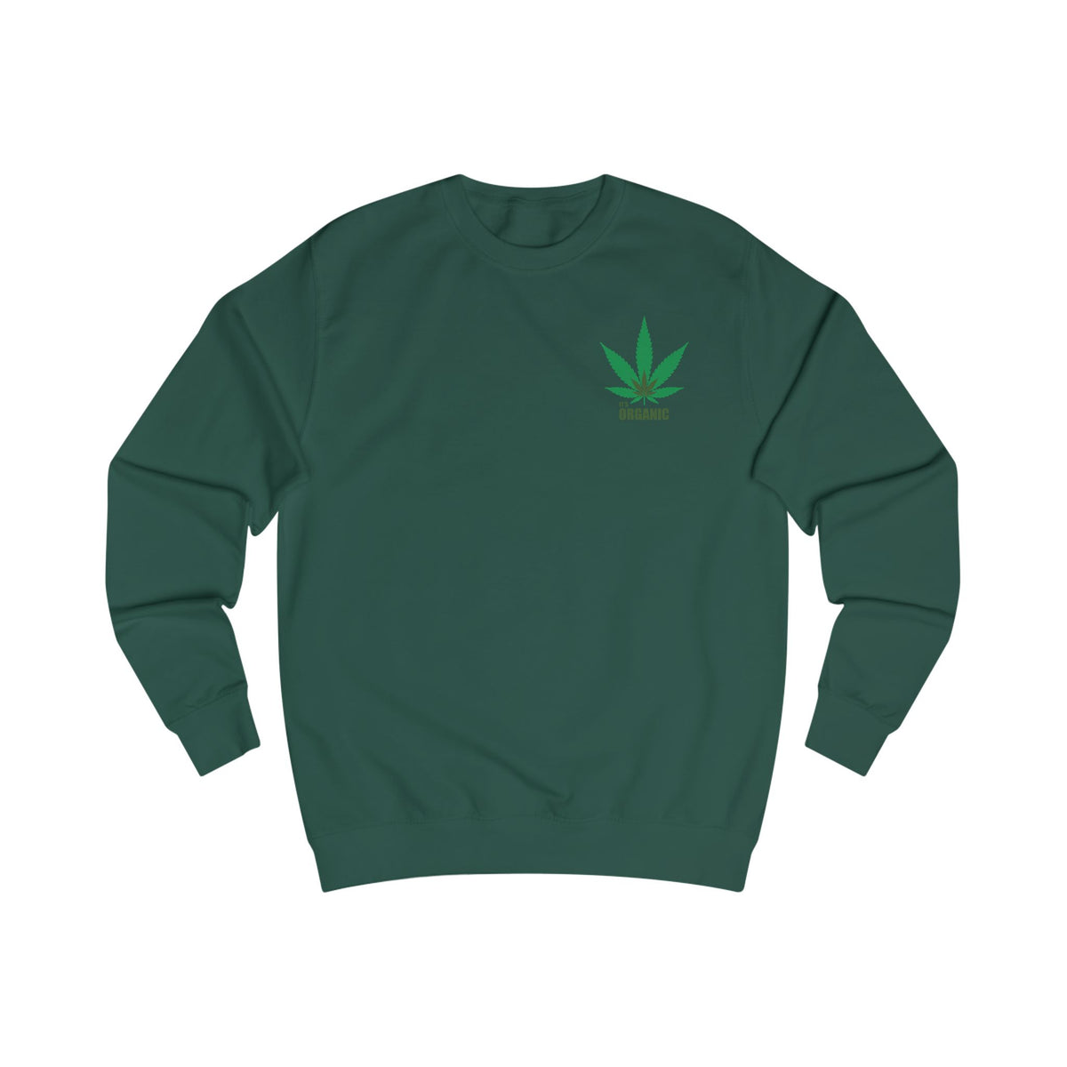 Angel Cherub Smoke Sweatshirt — Small Leaf Chest Logo