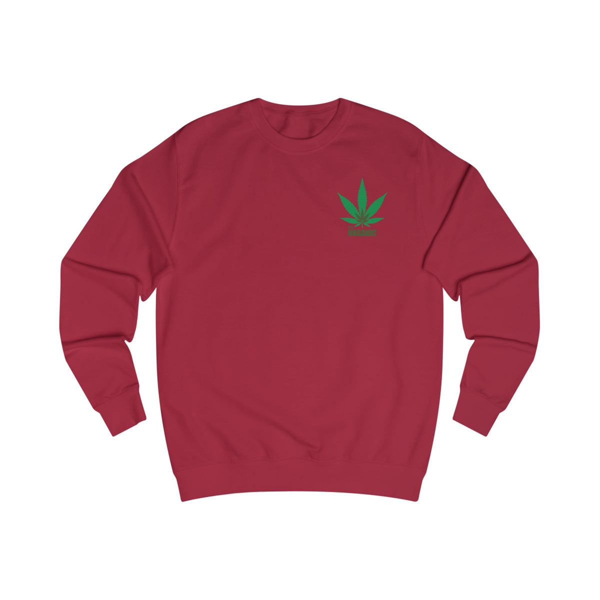Angel Cherub Smoke Sweatshirt — Small Leaf Chest Logo