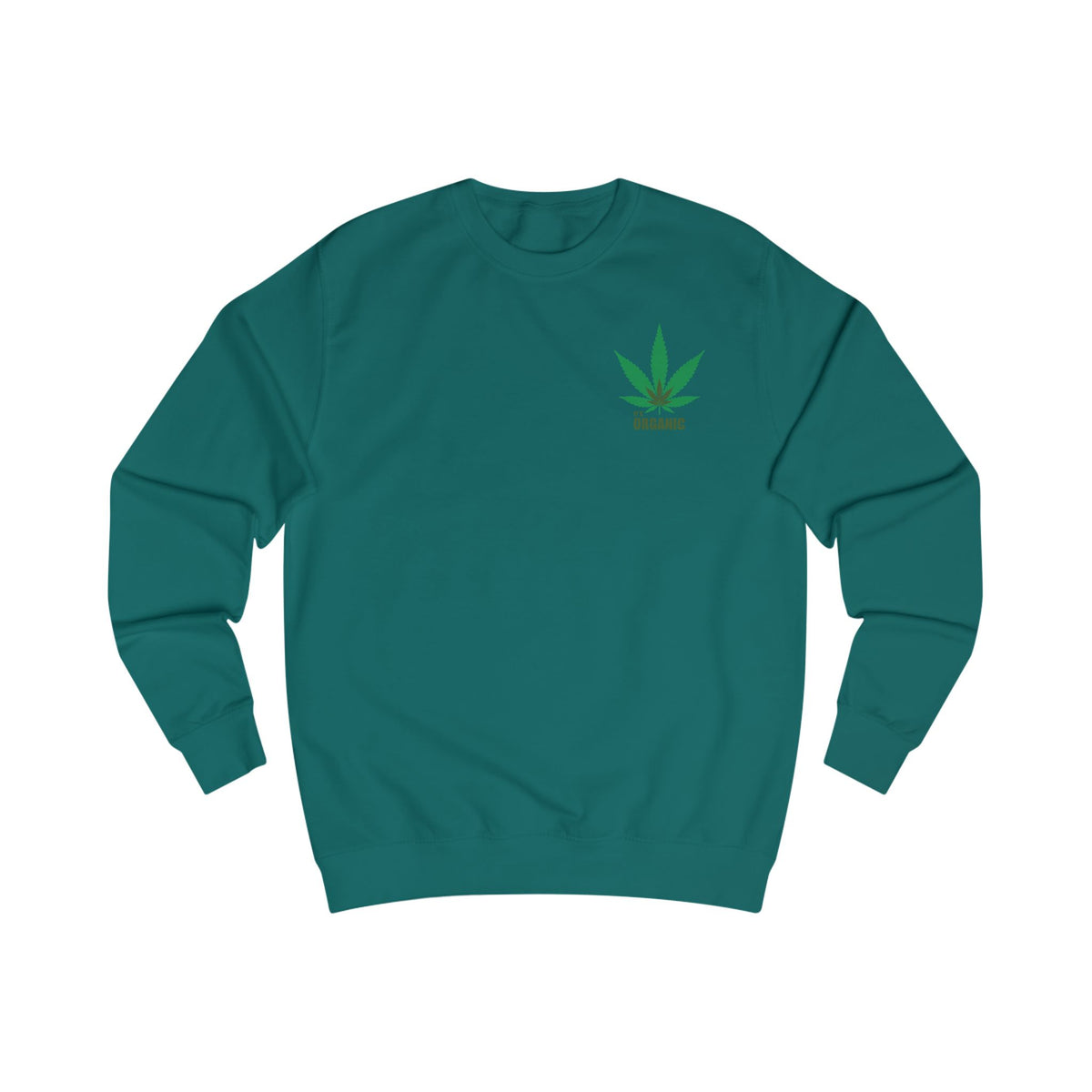 Angel Cherub Smoke Sweatshirt — Small Leaf Chest Logo