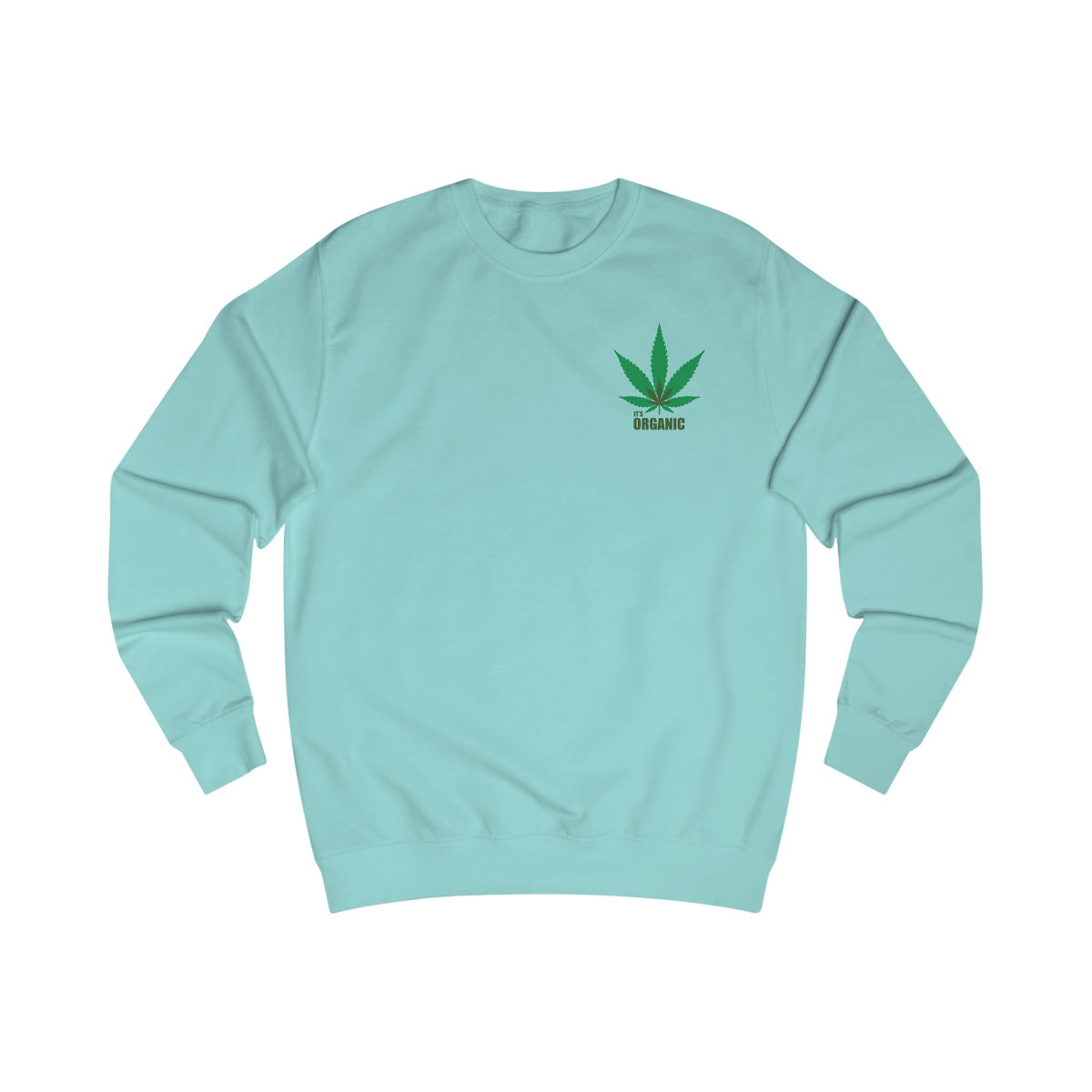Angel Cherub Smoke Sweatshirt — Small Leaf Chest Logo