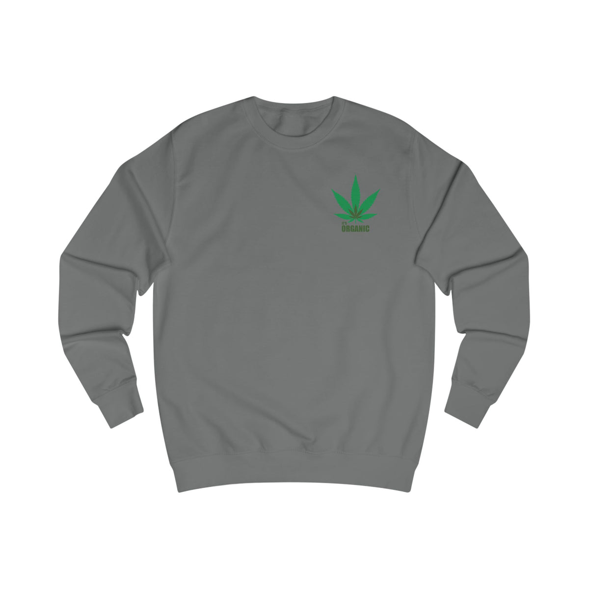 Angel Cherub Smoke Sweatshirt — Small Leaf Chest Logo