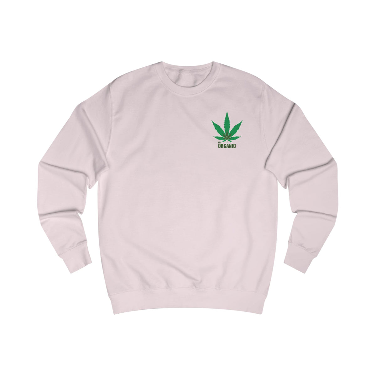 Angel Cherub Smoke Sweatshirt — Small Leaf Chest Logo