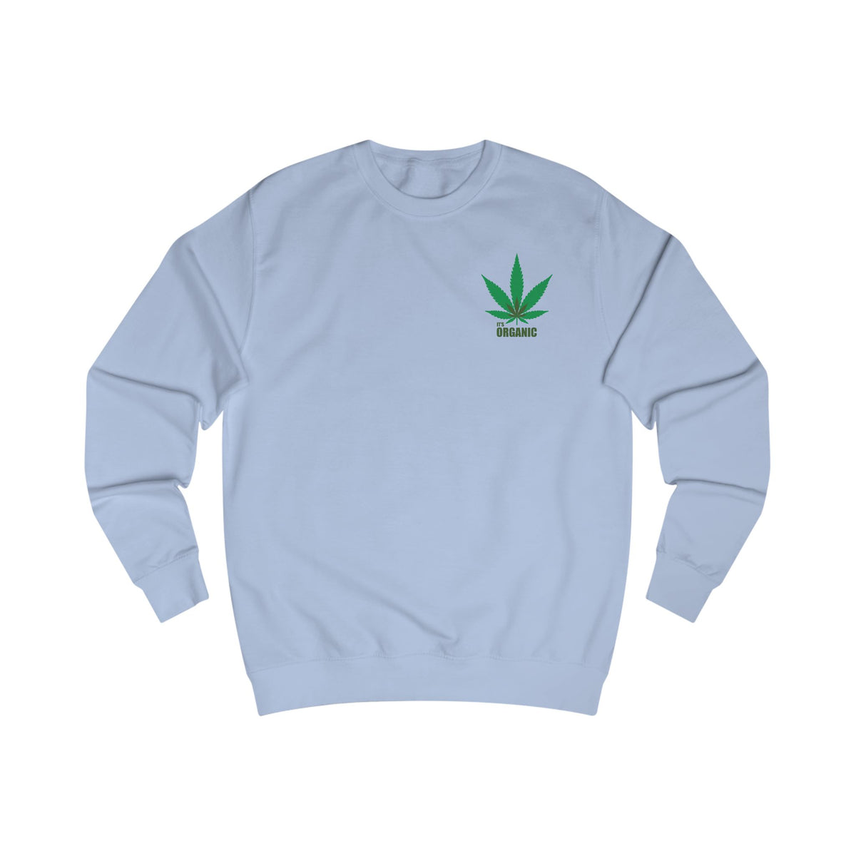 Angel Cherub Smoke Sweatshirt — Small Leaf Chest Logo