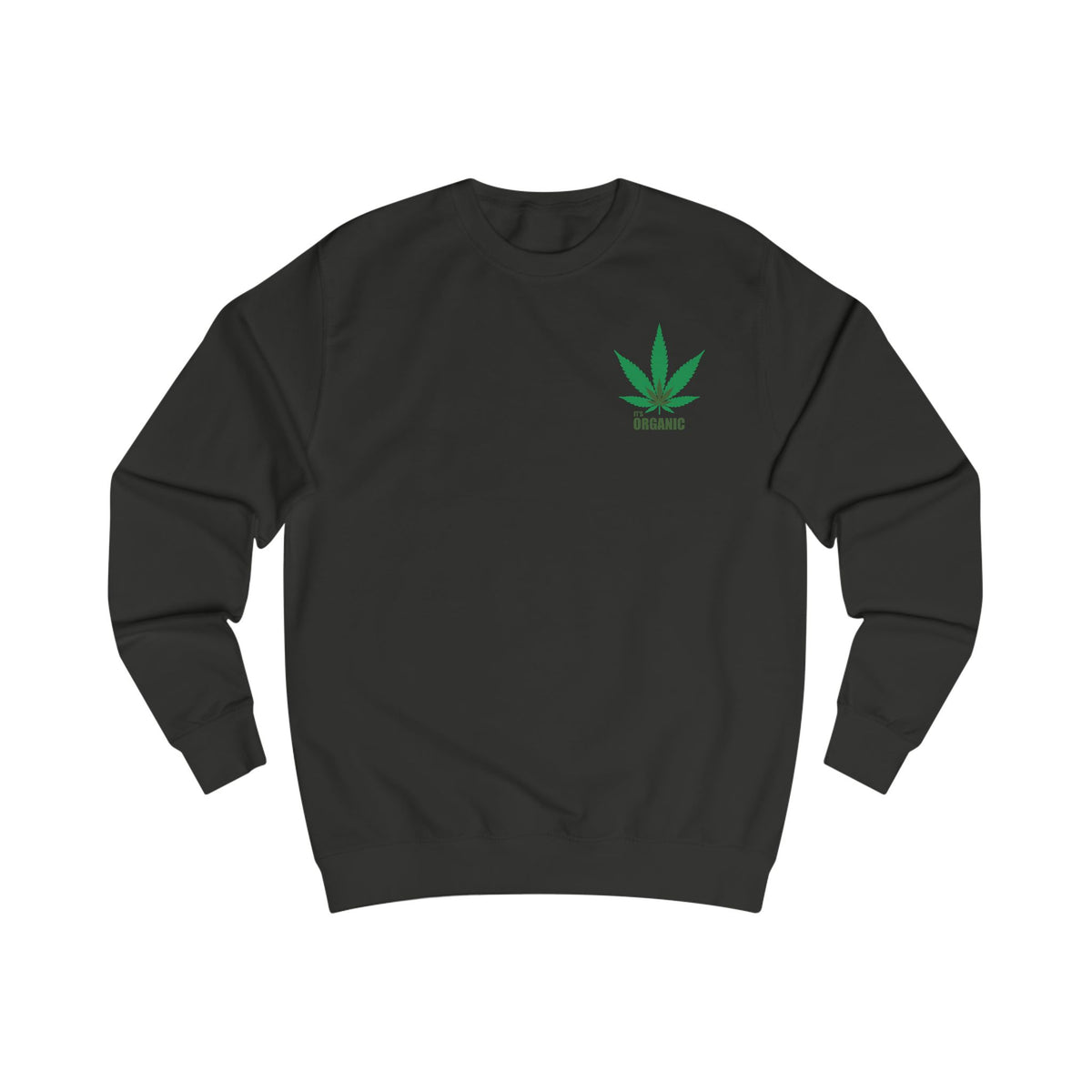 Angel Cherub Smoke Sweatshirt — Small Leaf Chest Logo