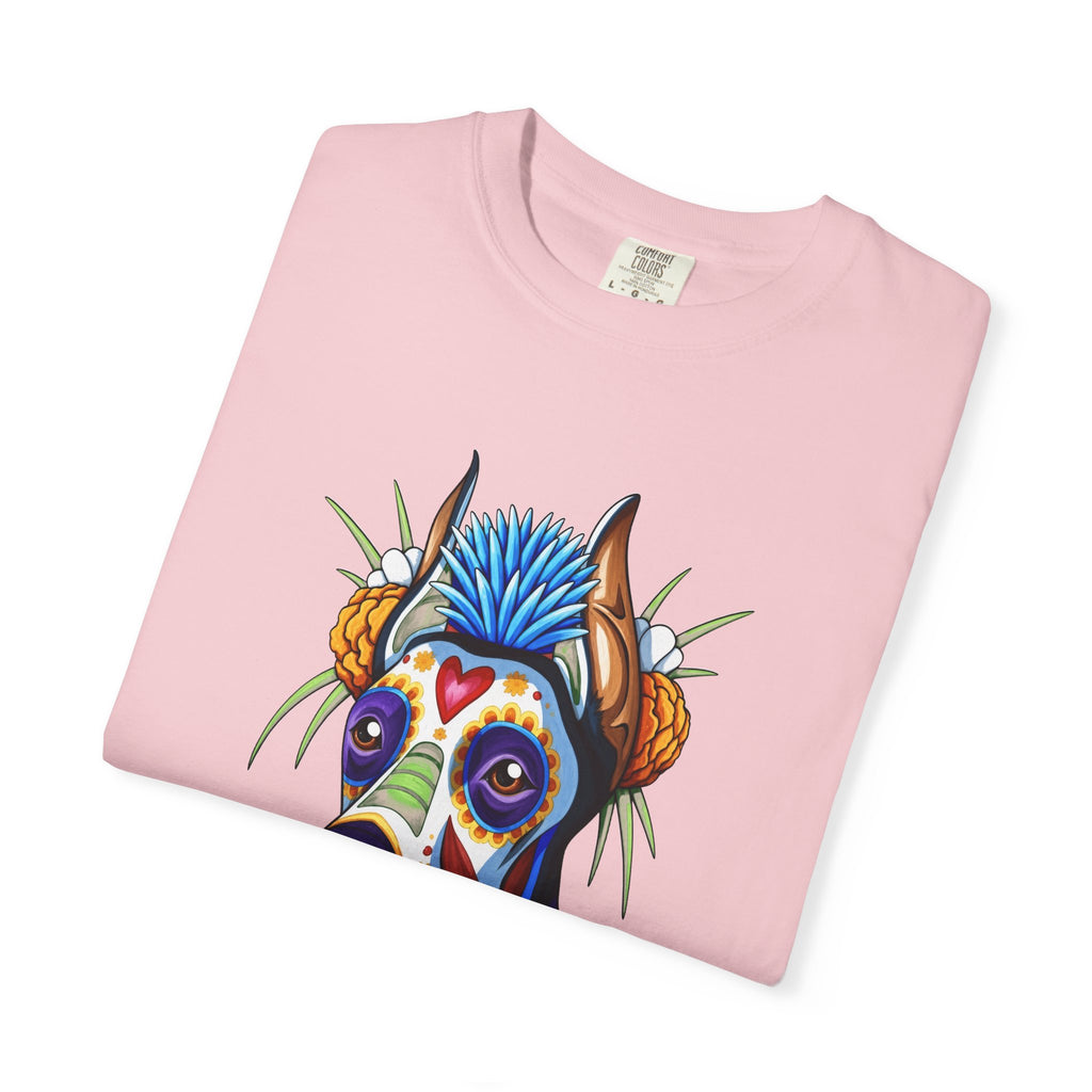 Colorful Sugar Skull Dog T-Shirt