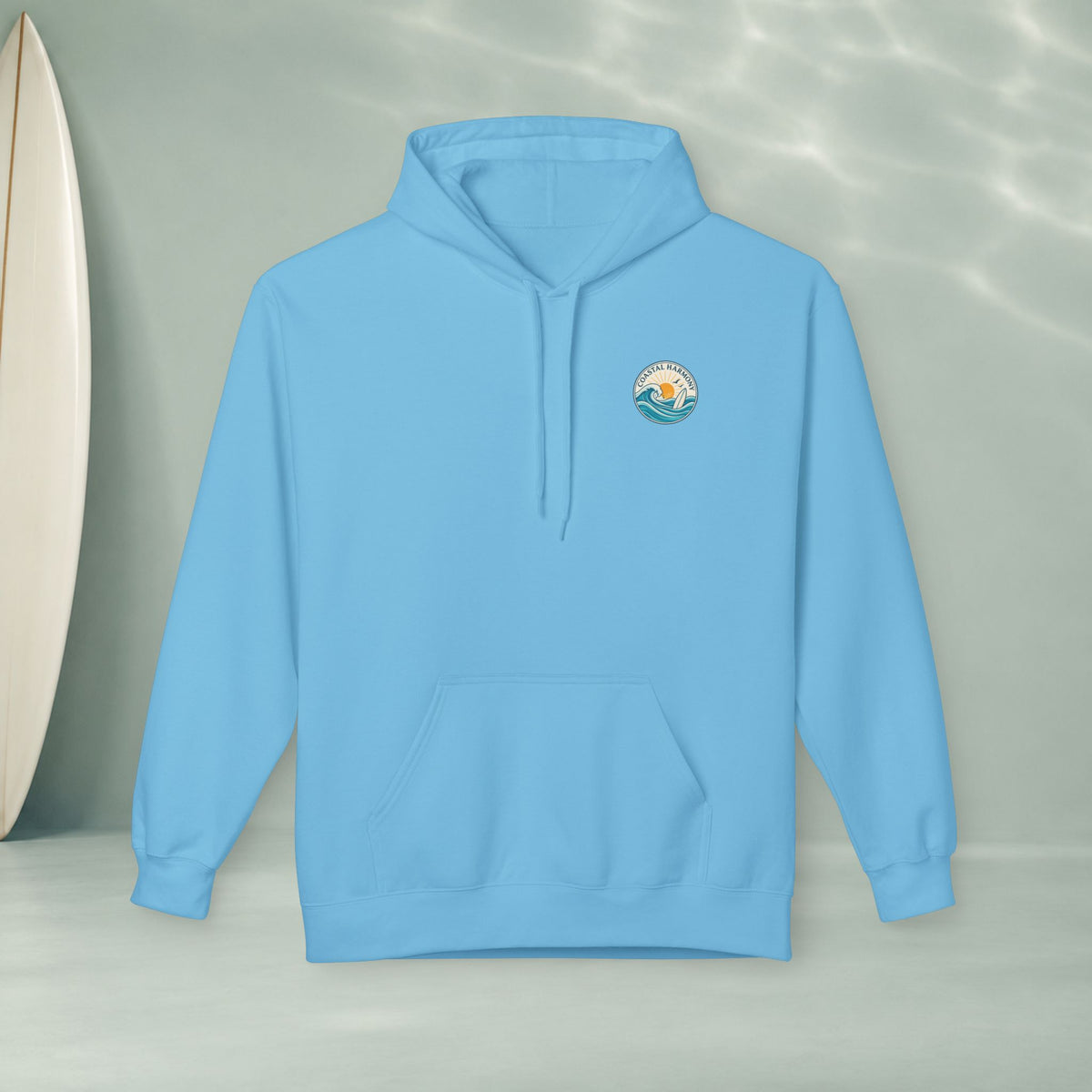 America Vintage Badge Hoodie — "Land of the Free, Because of the Brave"