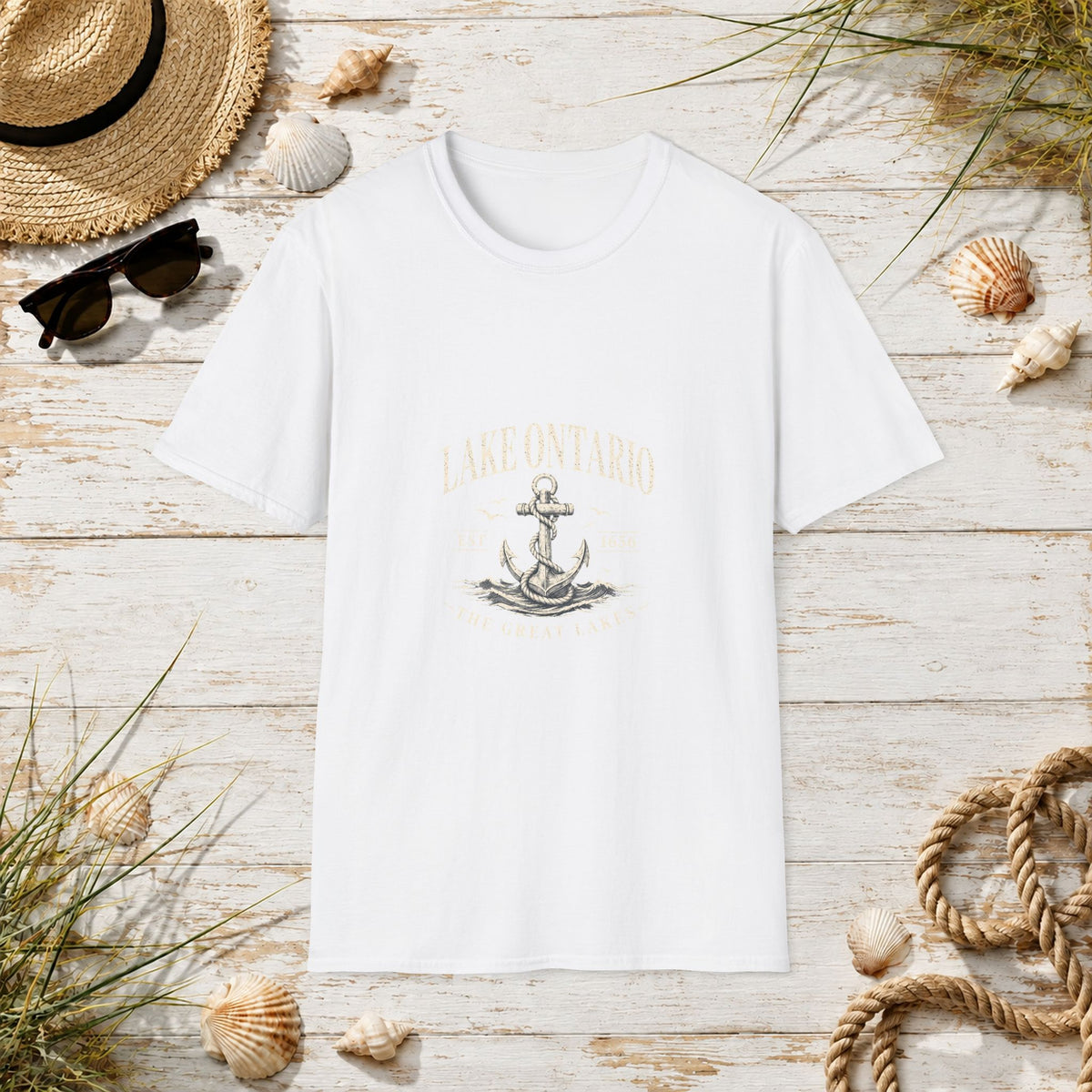 Anchor Graphic T‑Shirt — “I Am Onward” Nautical Vintage Tee