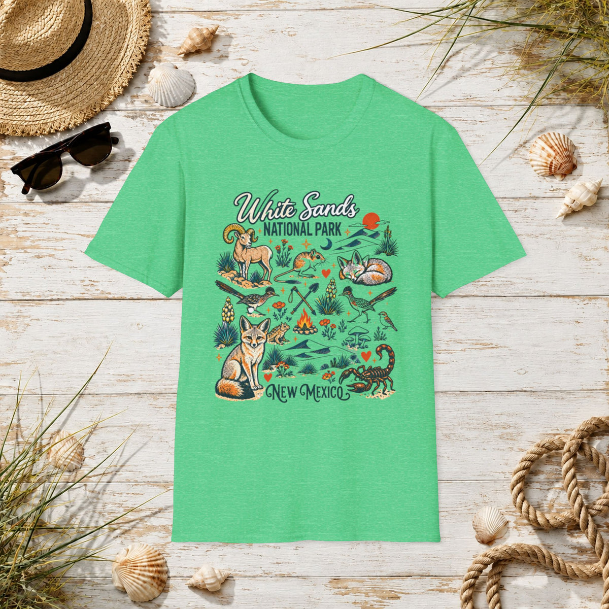 White Sands National Park T-Shirt — New Mexico Desert Wildlife Graphic Tee