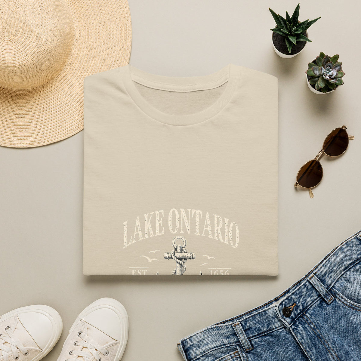 Anchor Graphic T‑Shirt — “I Am Onward” Nautical Vintage Tee