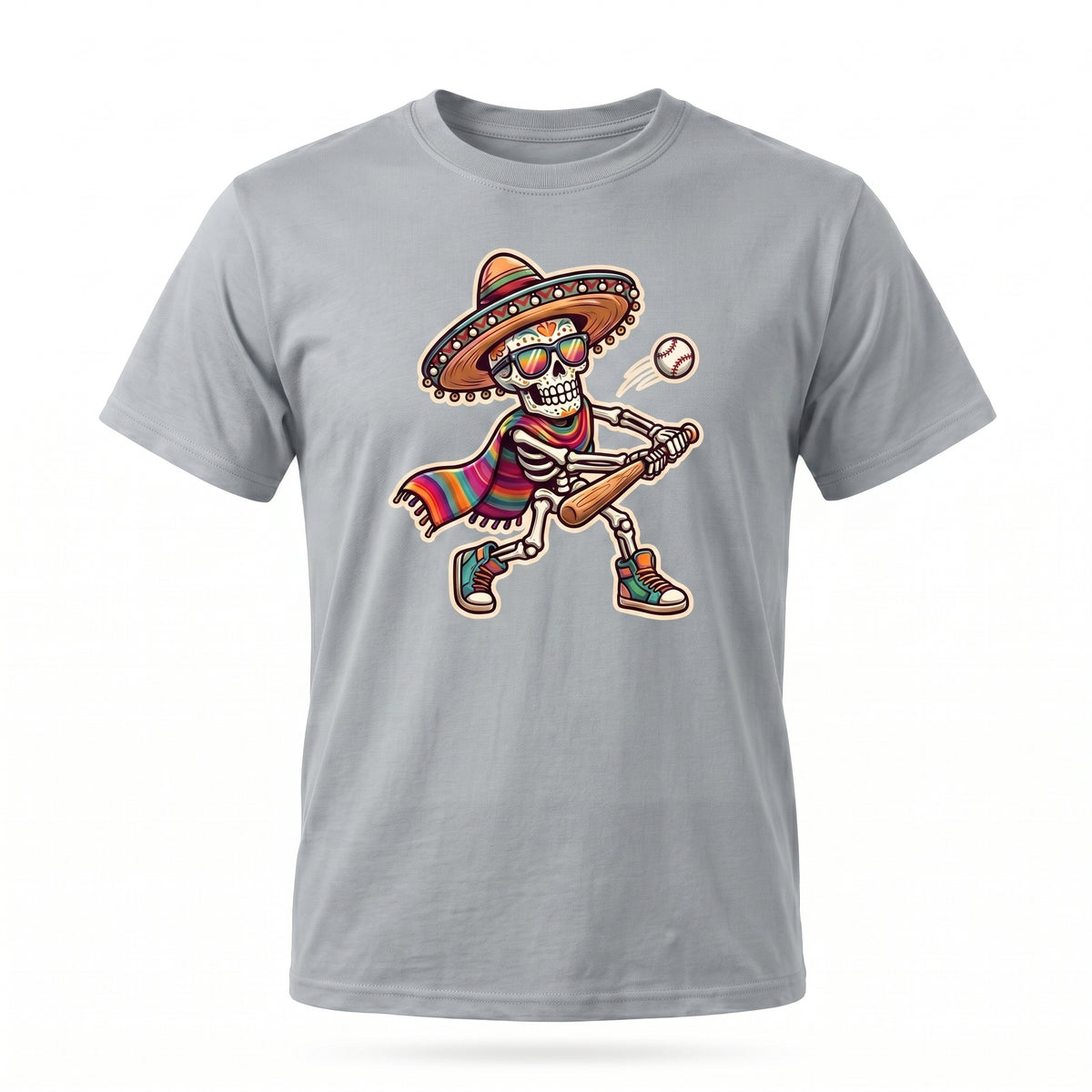 Mariachi Skeleton T-Shirt — Day of the Dead Guitar Graphic Tee