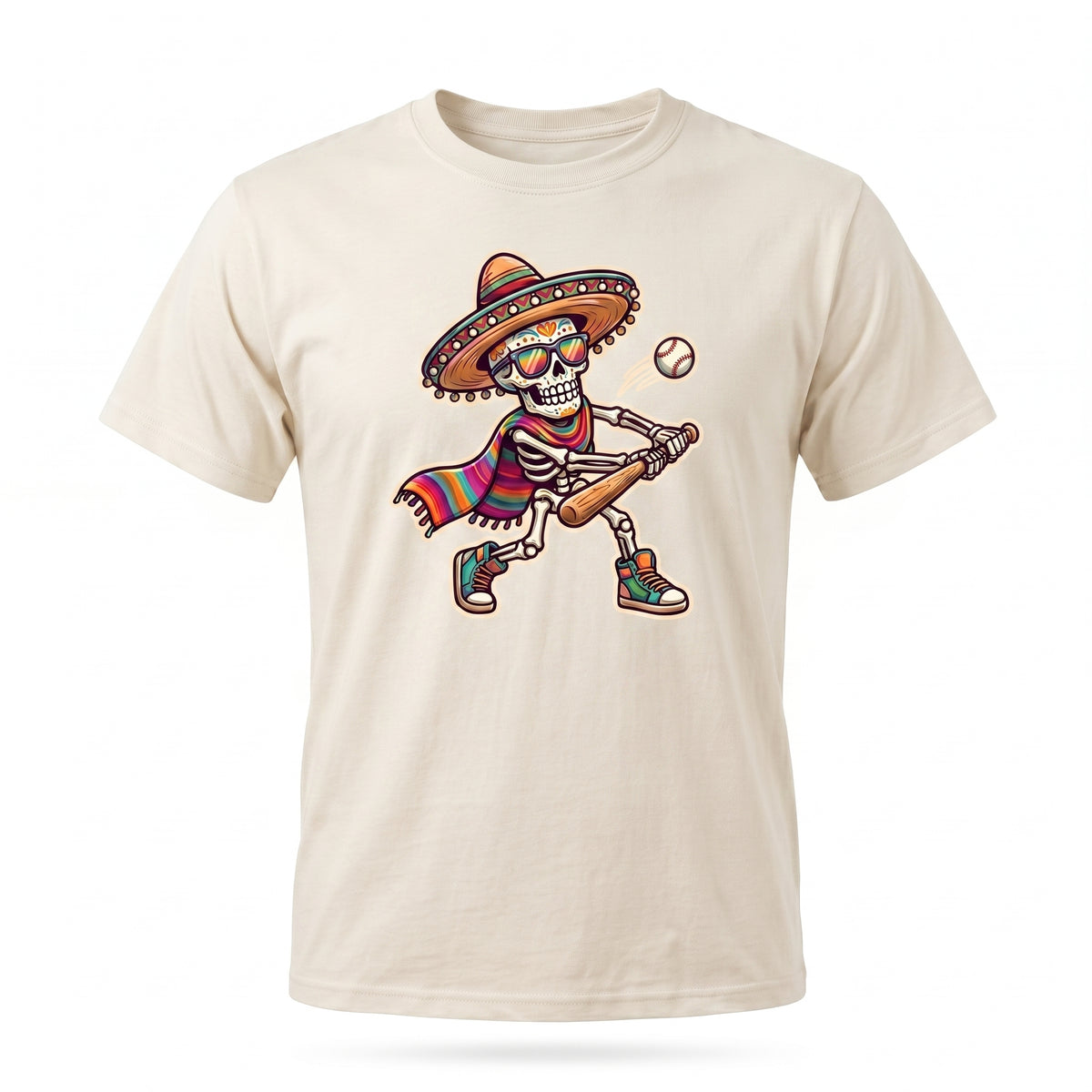 Mariachi Skeleton T-Shirt — Day of the Dead Guitar Graphic Tee