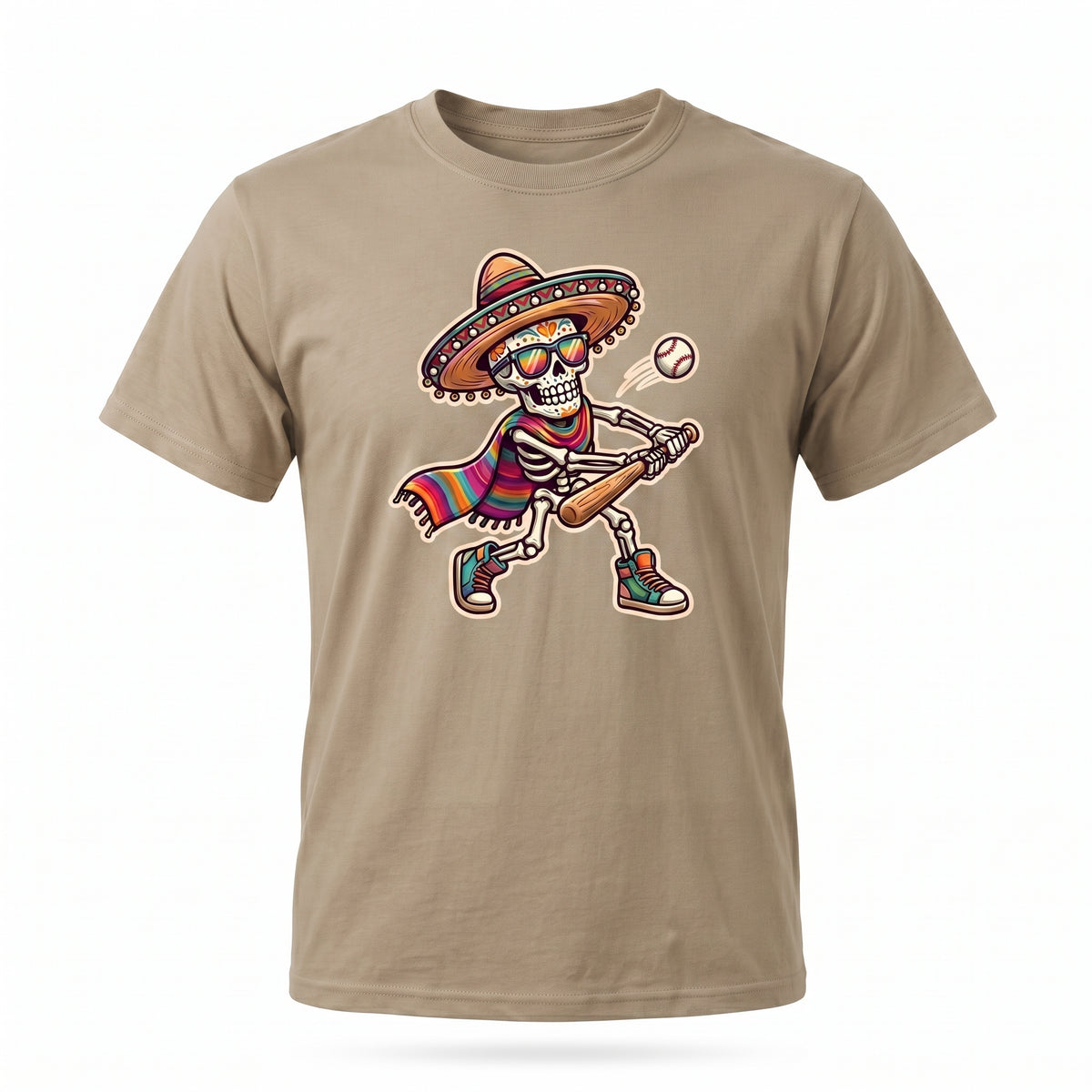 Mariachi Skeleton T-Shirt — Day of the Dead Guitar Graphic Tee