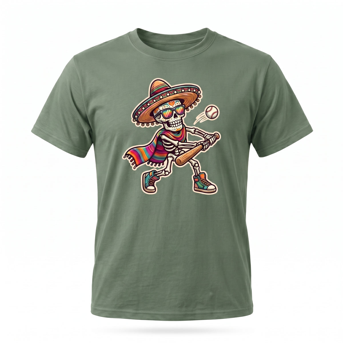 Mariachi Skeleton T-Shirt — Day of the Dead Guitar Graphic Tee