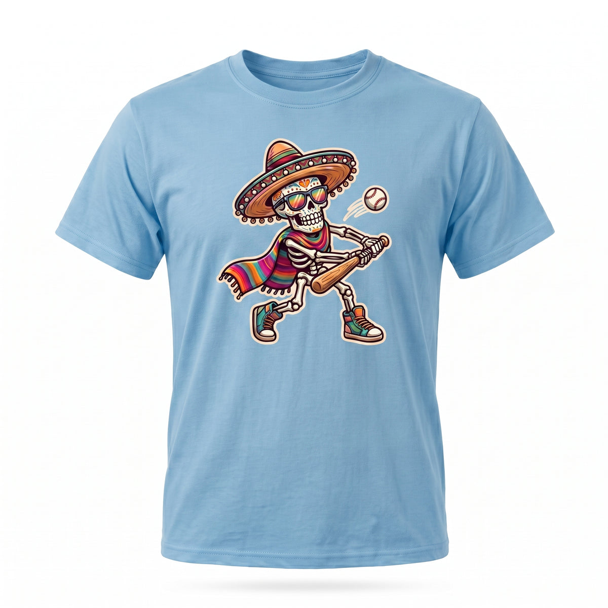 Mariachi Skeleton T-Shirt — Day of the Dead Guitar Graphic Tee
